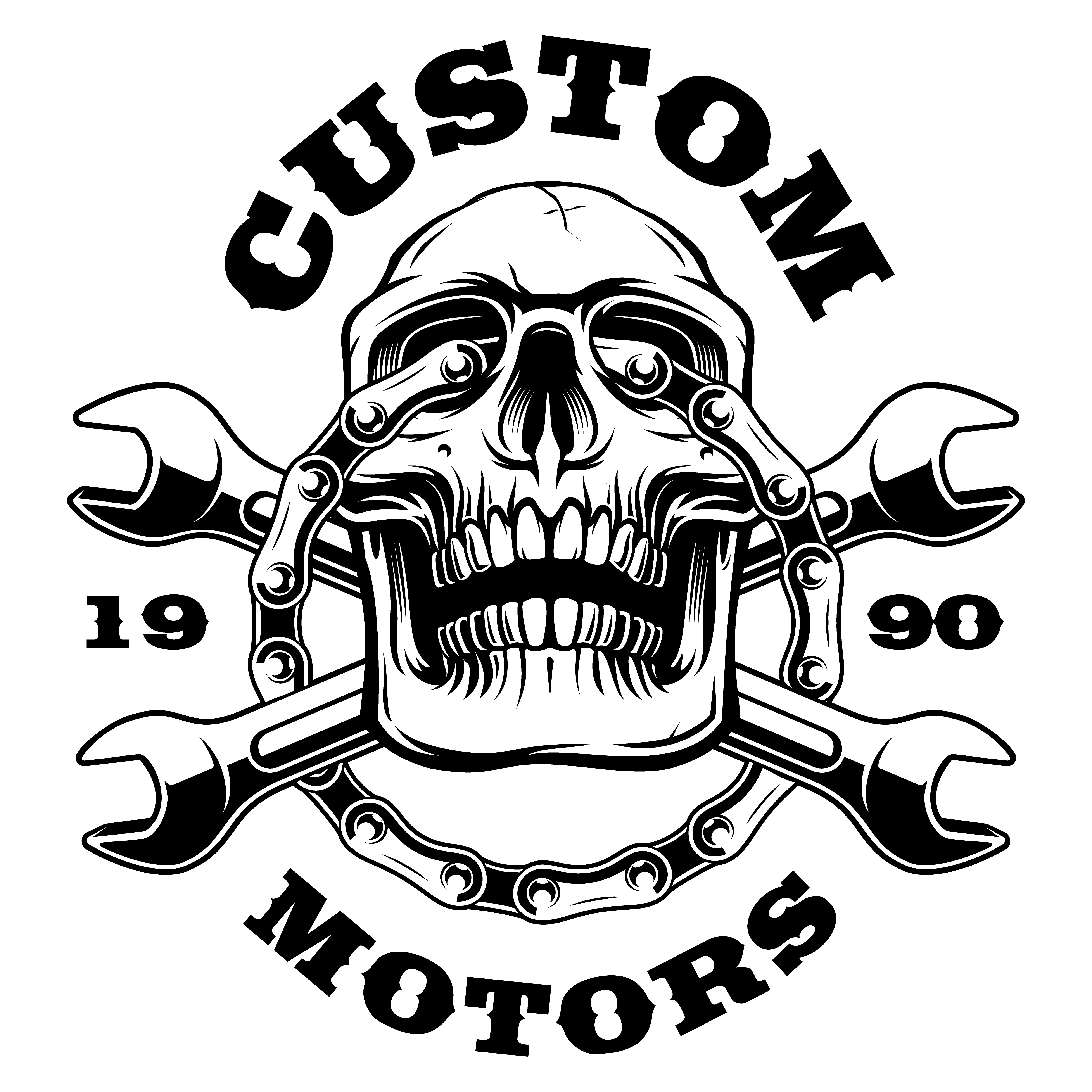 Skull Motorcycle Vector - Kenmure