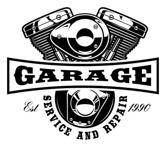Motorcycle logo template vector