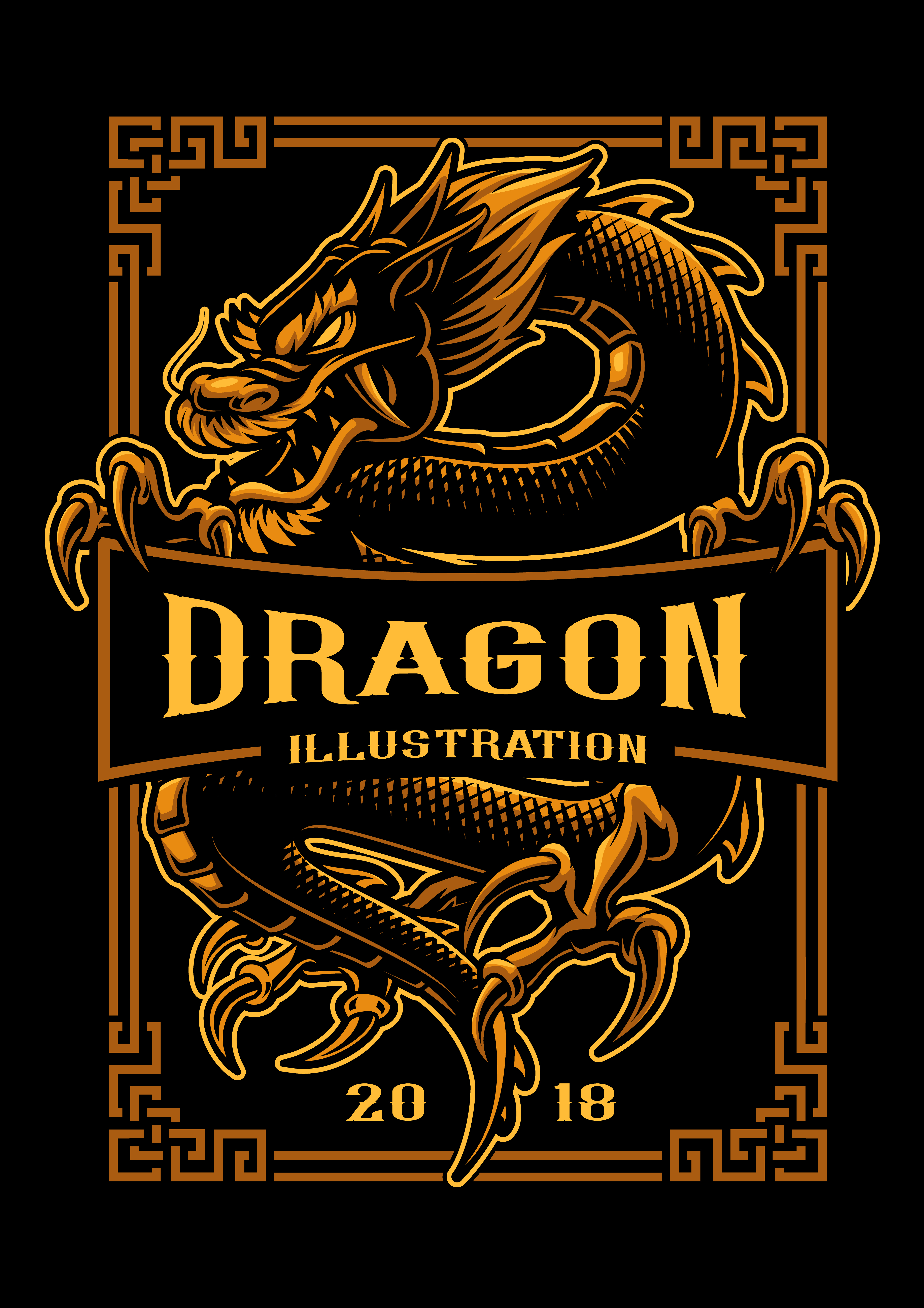 Dragon T Shirt Design 5393 Vector Art At Vecteezy