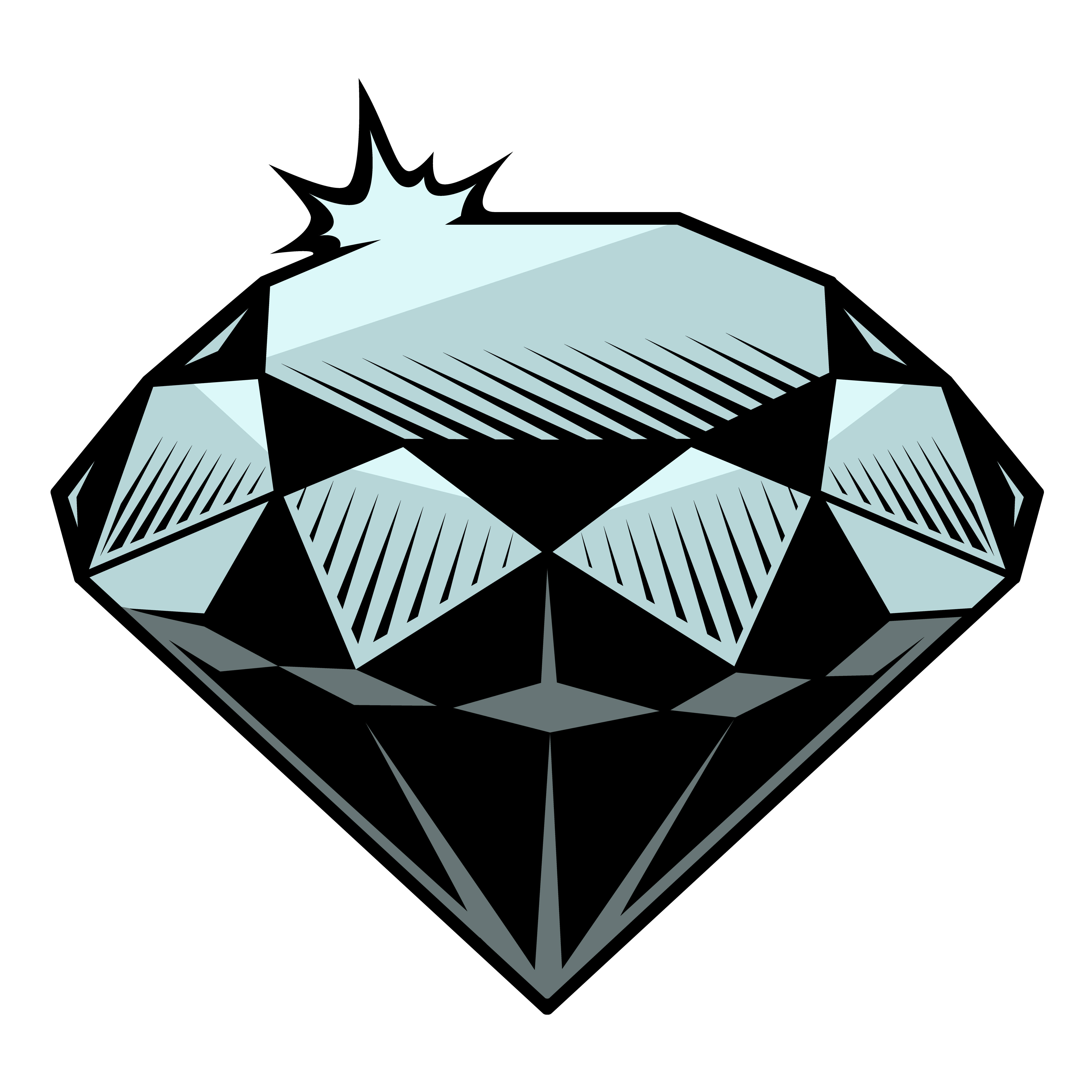 Download Vector illustration of diamond. 539408 Vector Art at Vecteezy