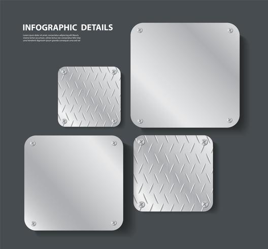 plate metal and space for write background  vector