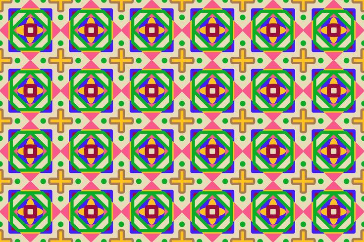 Vector Illustration Of Abstract Colorful Geometric Seamless