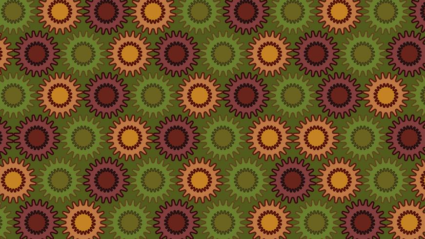Vector Illustration Of Abstract Colorful Flower Background