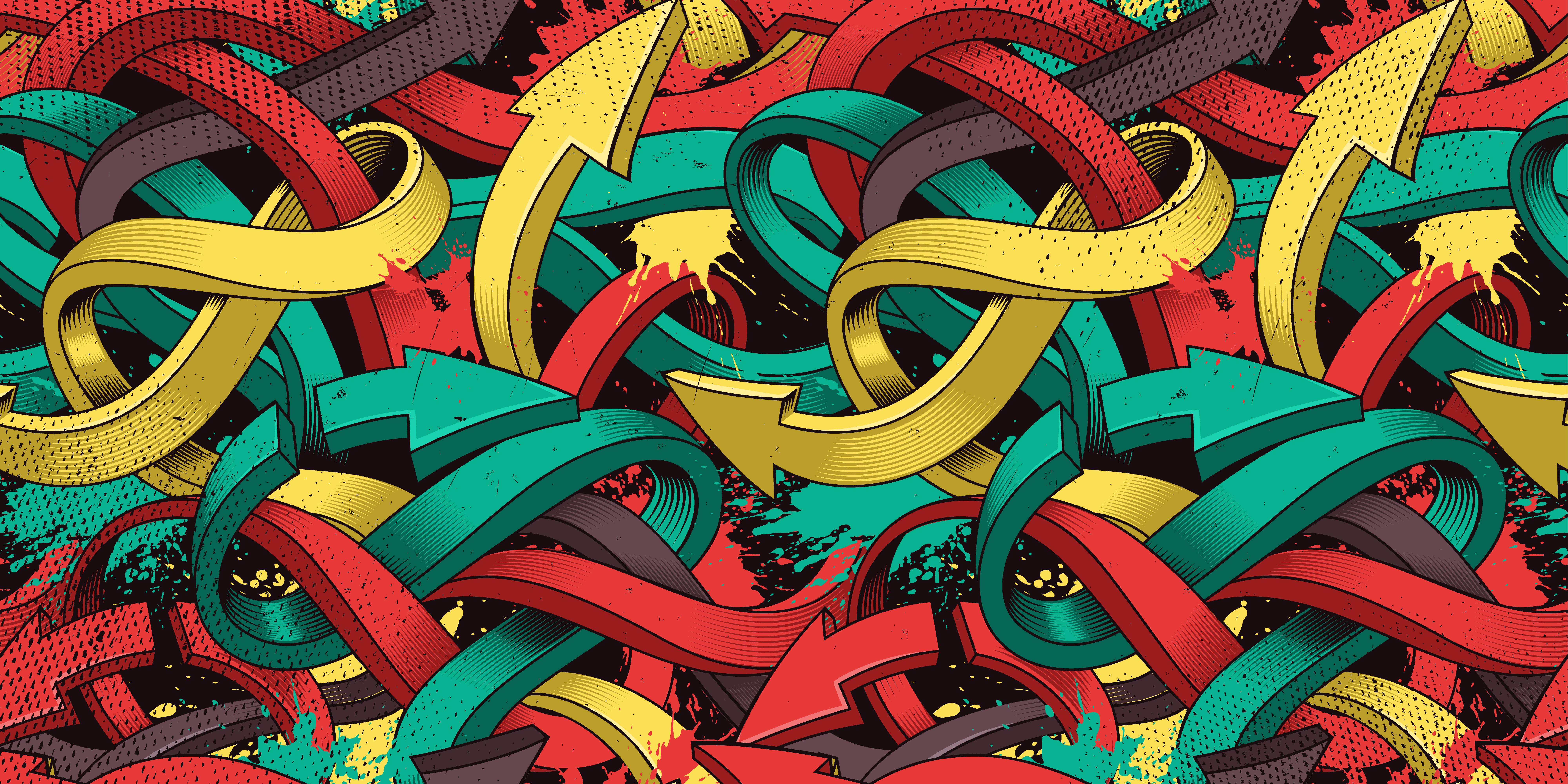 Seamless colorful background of Graffiti 539563 Vector Art at Vecteezy