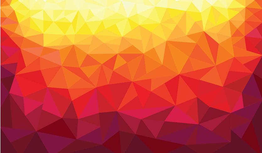 abstract triangle warm colors background  vector