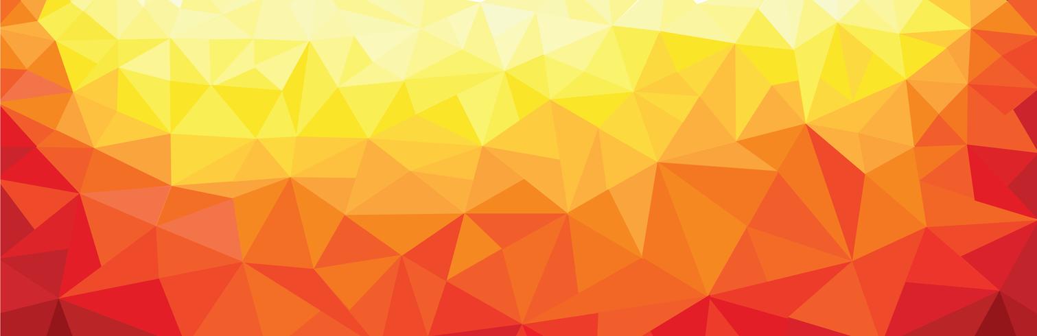 abstract triangle warm colors background vector