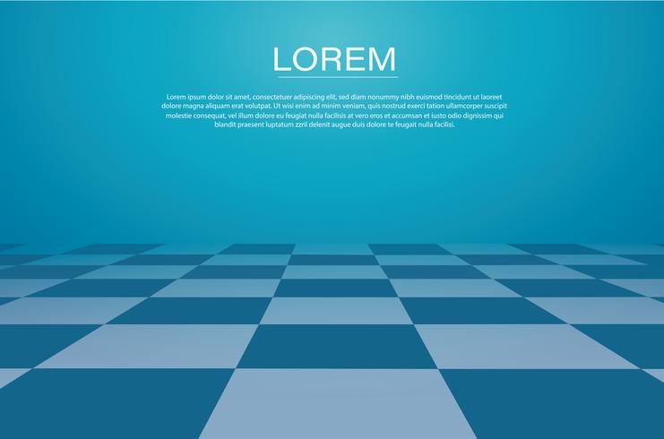 a perspective grid. chessboard background vector illustration