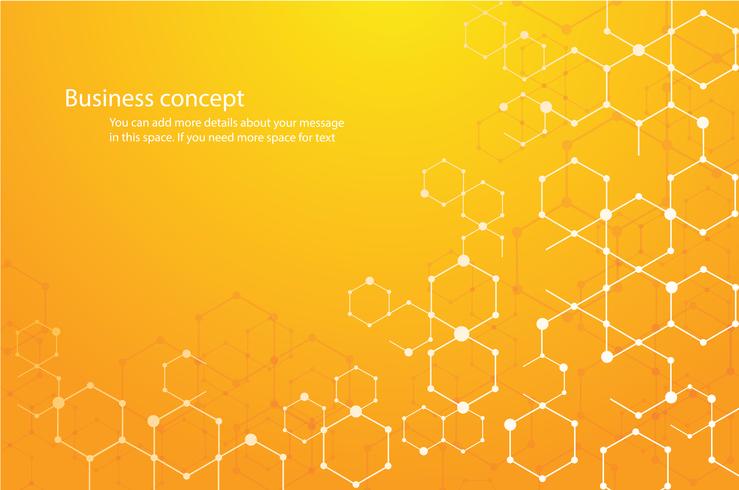 abstract hexagon background and space for write  vector