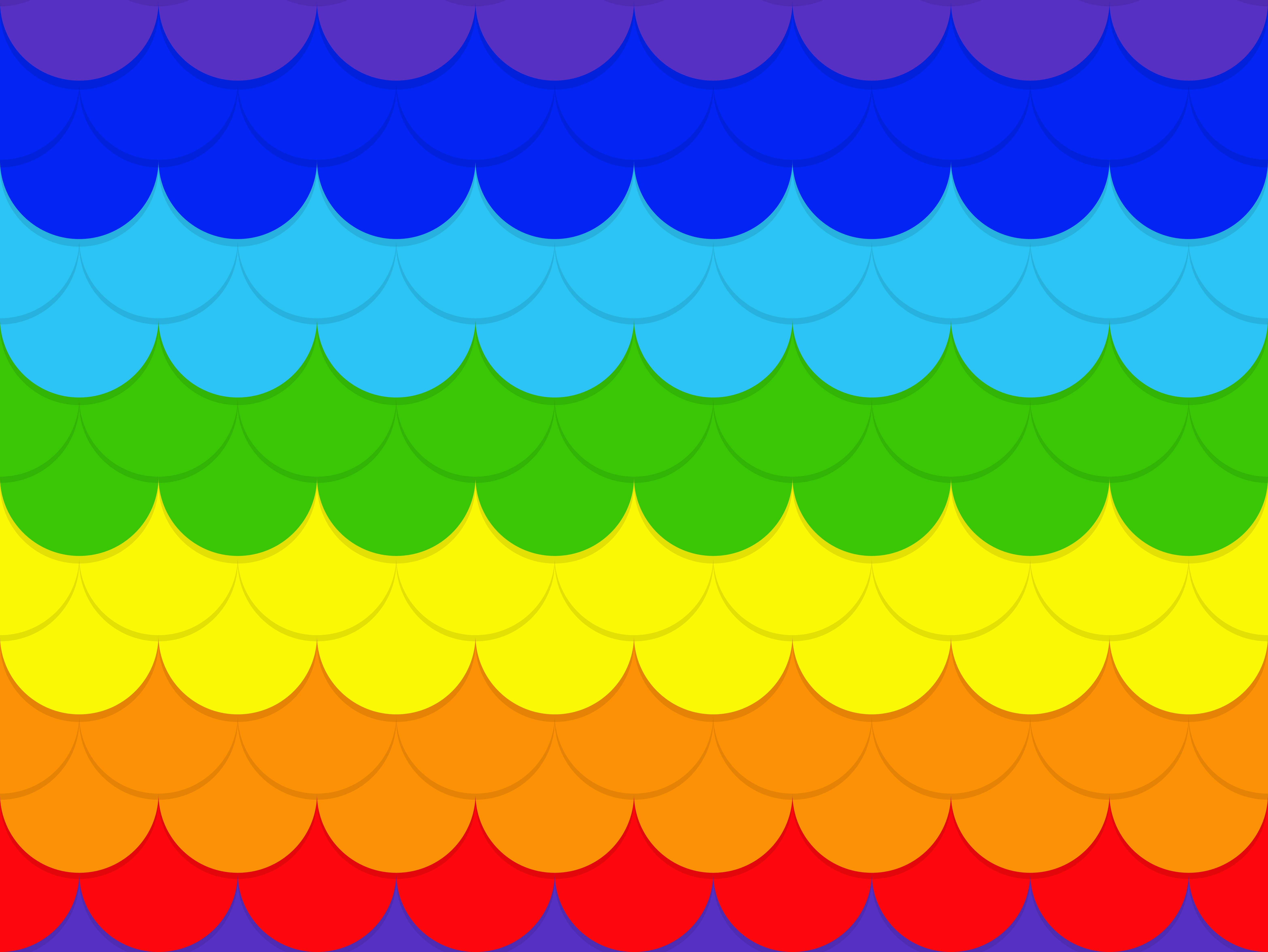 Abstract seamless rainbow circle pattern background Vector
