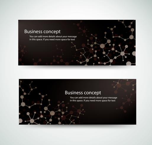 set molecule background genetic and-chemical compounds medical technology or scientific for website headers banner designs  vector