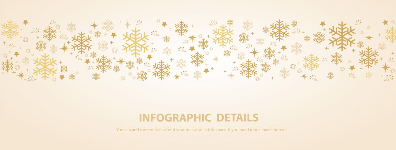 snowflake winter banner background  vector