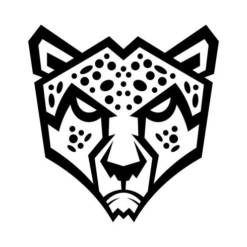 Cheetah big cat vector illustration