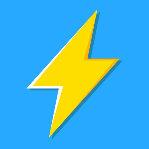 Lightning bolt icon vector