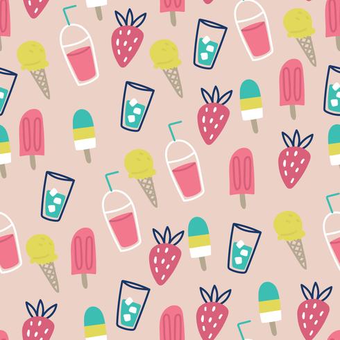 Cute Summer Pattern vector