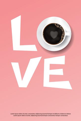 Cartel de café anuncio Flayers ilustración vectorial vector