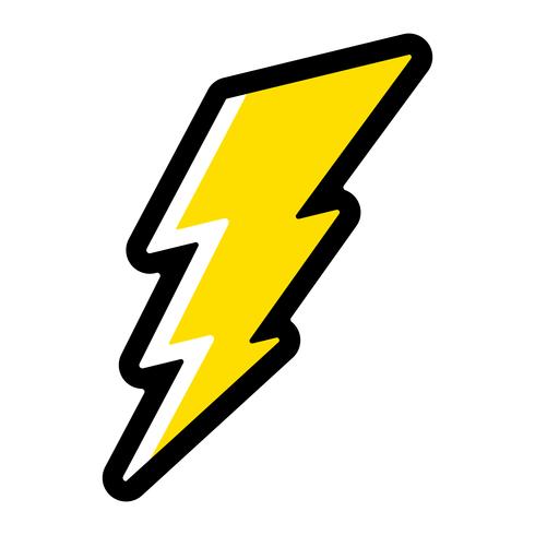 Lightning bolt icon vector