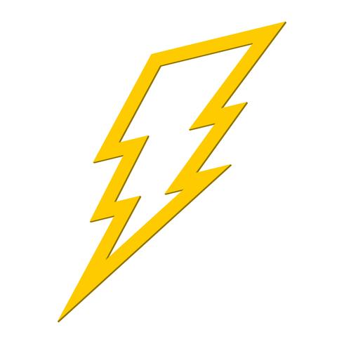 Lightning bolt icon vector