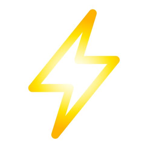 Lightning bolt icon vector