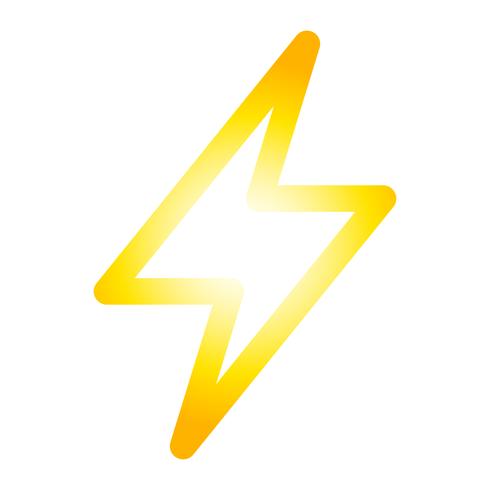 Lightning bolt icon vector