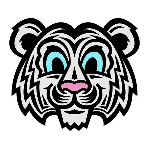 Cute Cartoon Tiger Cat vector