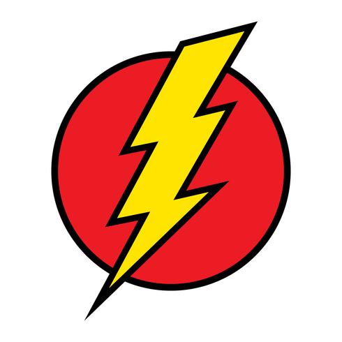 Lightning bolt icon vector