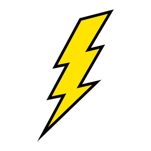 Lightning bolt icon vector