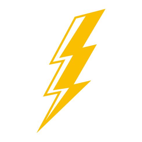 Lightning bolt icon vector