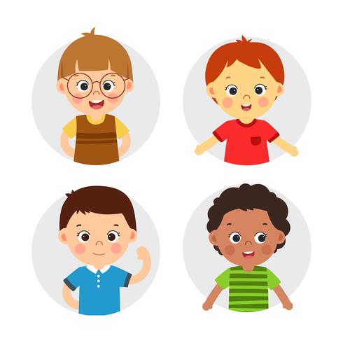 Boys Character Illustration vector