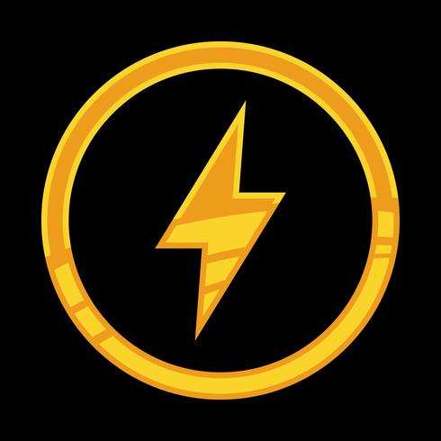 Lightning bolt icon vector