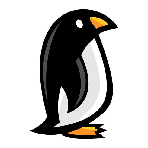 Penguin cartoon illustration vector