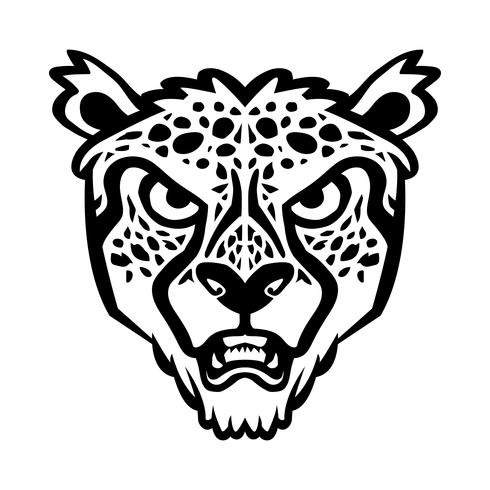 Cheetah big cat vector illustration