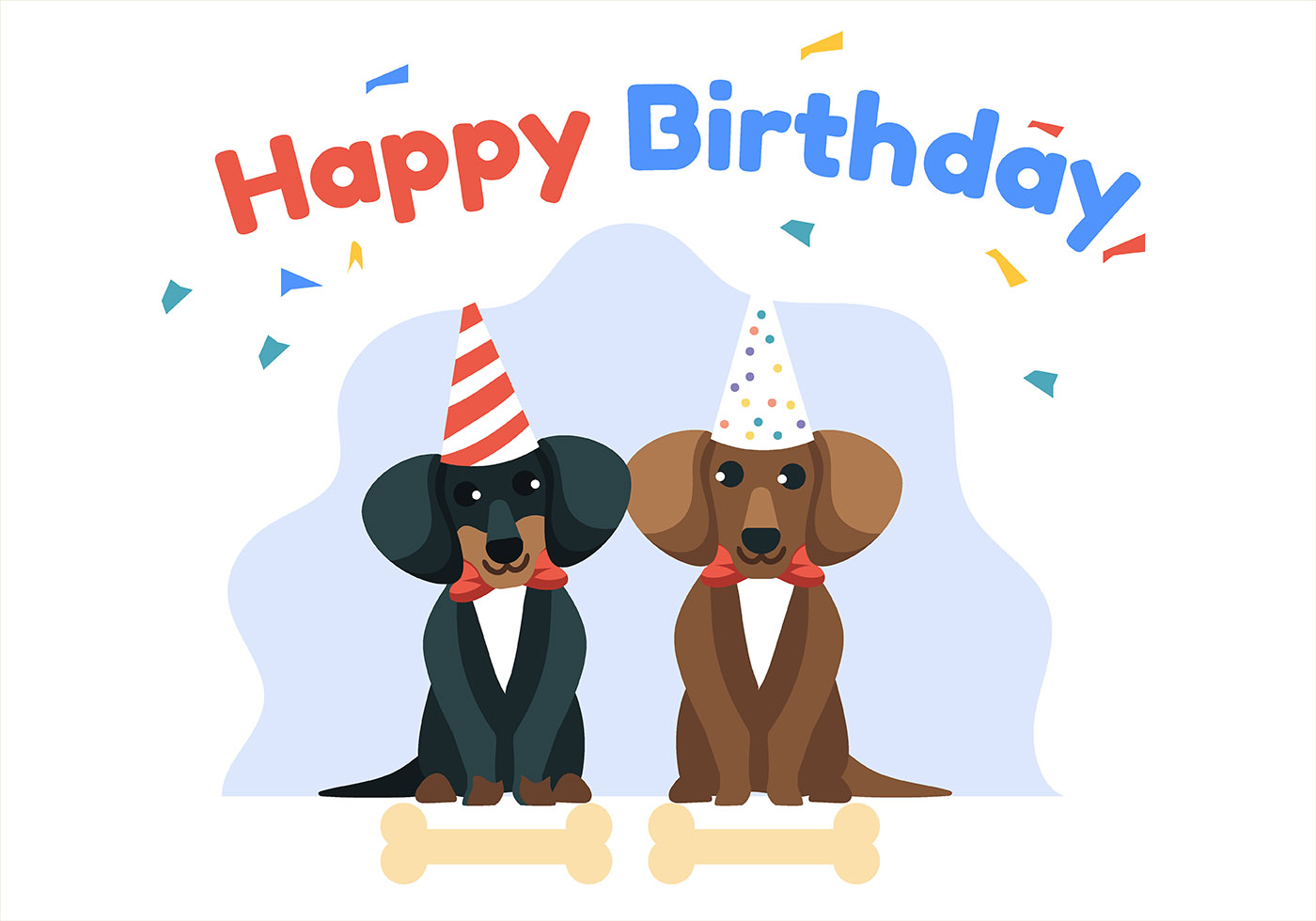 Happy Birthday Animal Cartoon