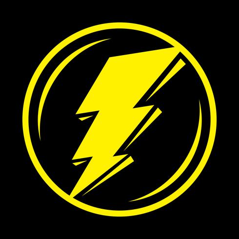 Lightning bolt icon vector