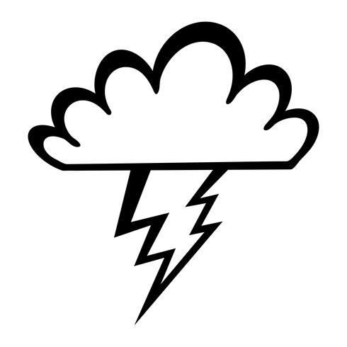 Lightning bolt icon vector