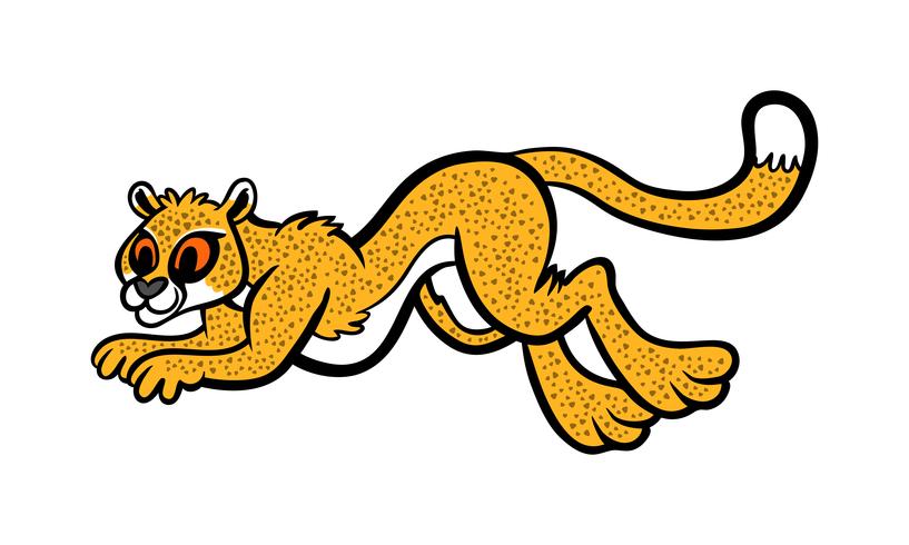 Cheetah big cat vector illustration