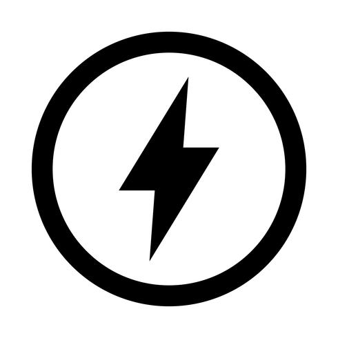Lightning bolt icon vector