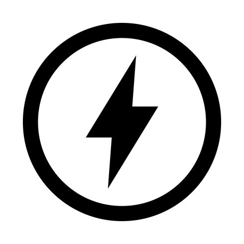 Lightning bolt icon vector