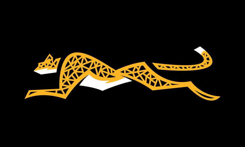 Cheetah big cat vector illustration