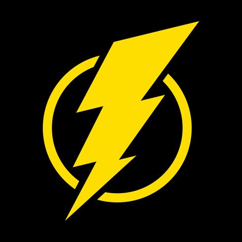 Lightning bolt icon vector