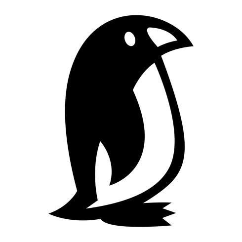 Penguin cartoon illustration vector