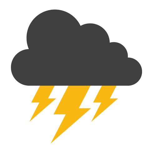 Lightning bolt icon vector