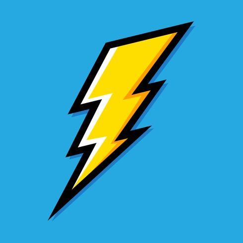 Lightning bolt icon vector