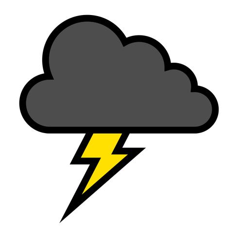 Lightning bolt icon vector