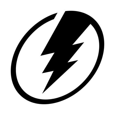 Lightning bolt icon vector