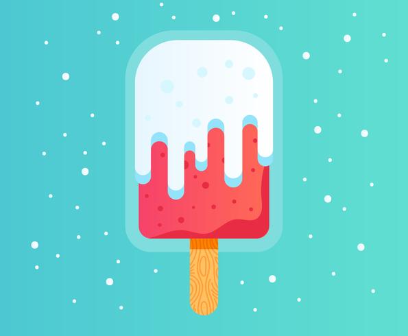 Helado de verano vector