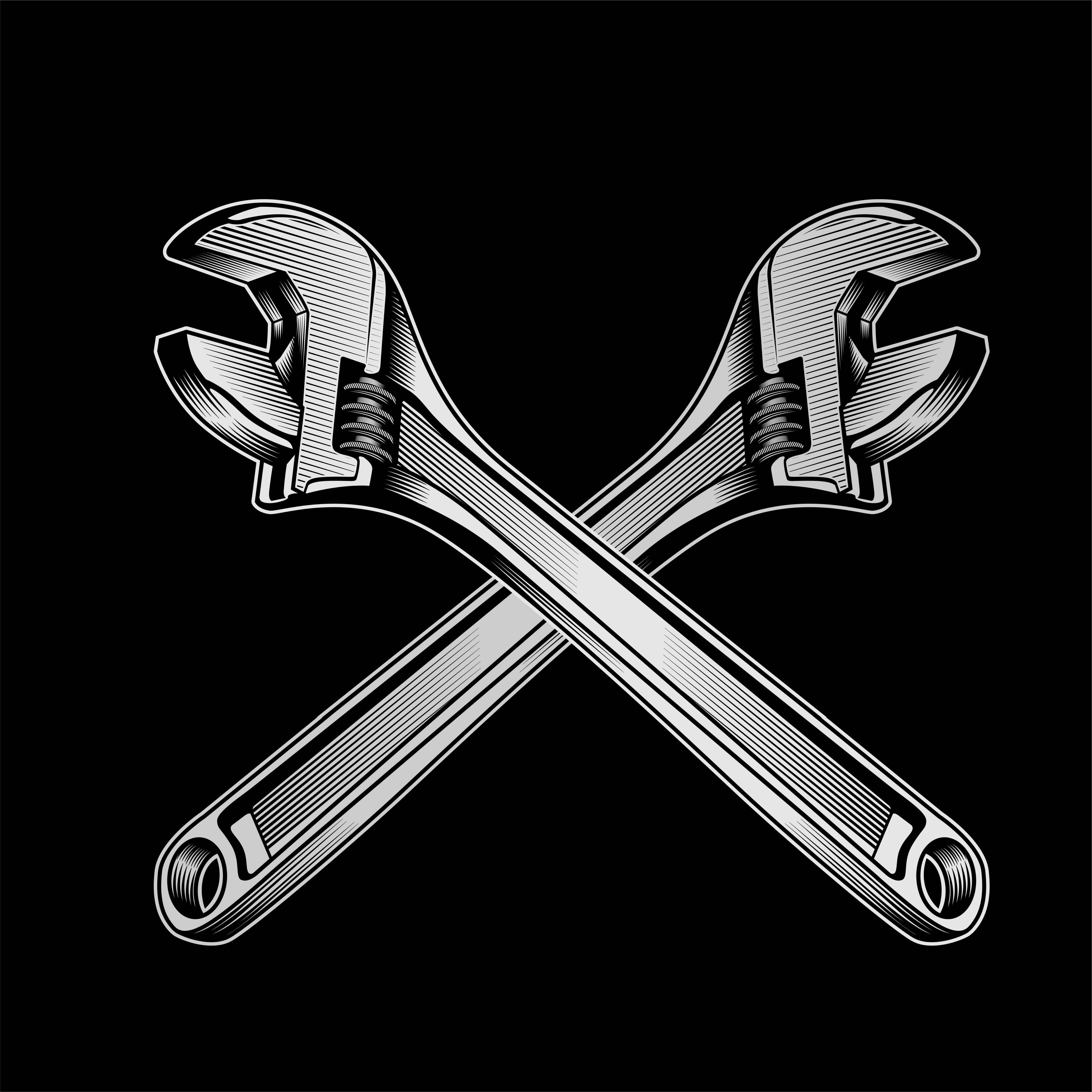 Download Detailed vector illustration of a wrench. - Download Free ...