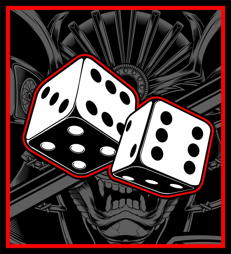dice vector black white 540607 Vector Art at Vecteezy