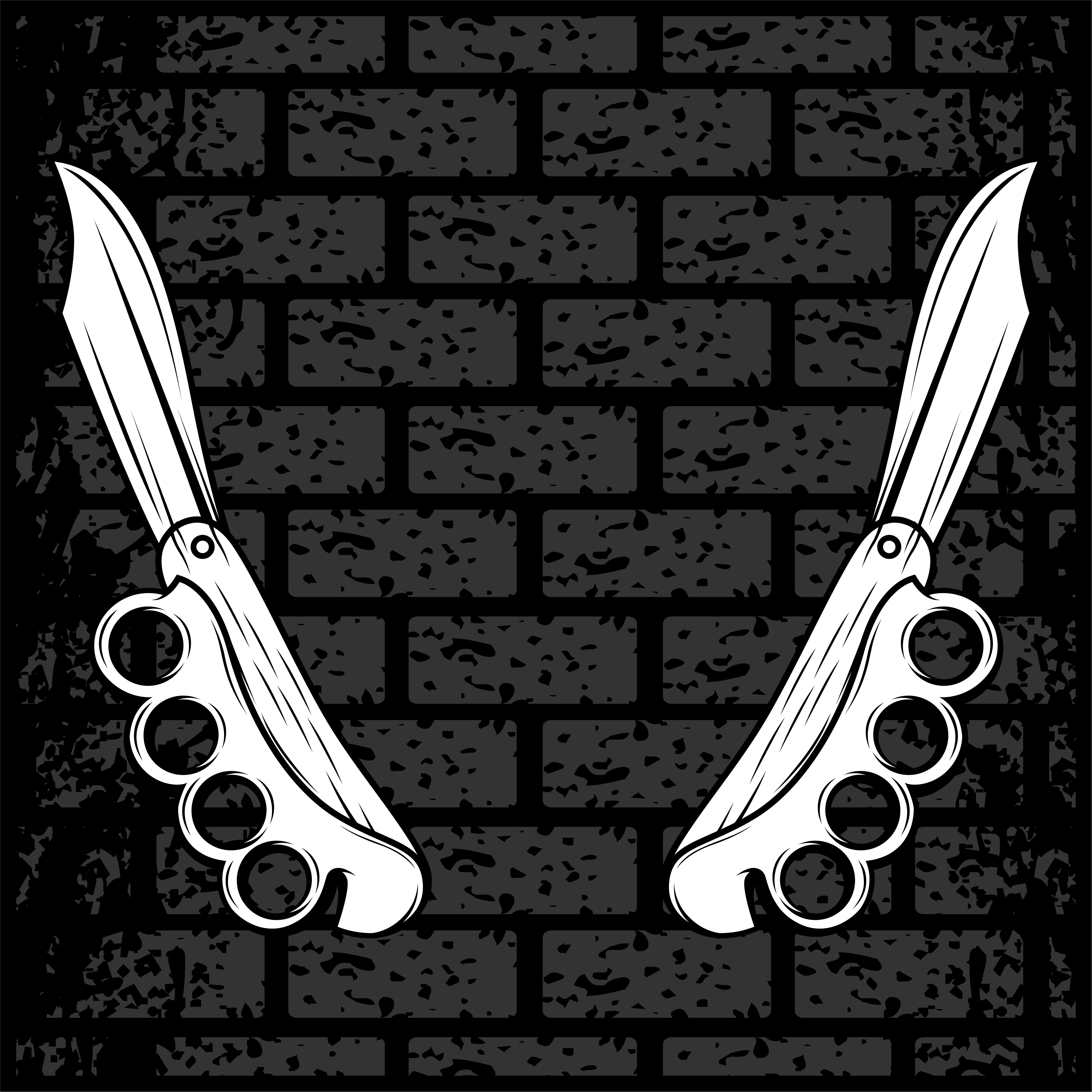 knife with knuckle hand drawing vector 540629 Vector Art at Vecteezy