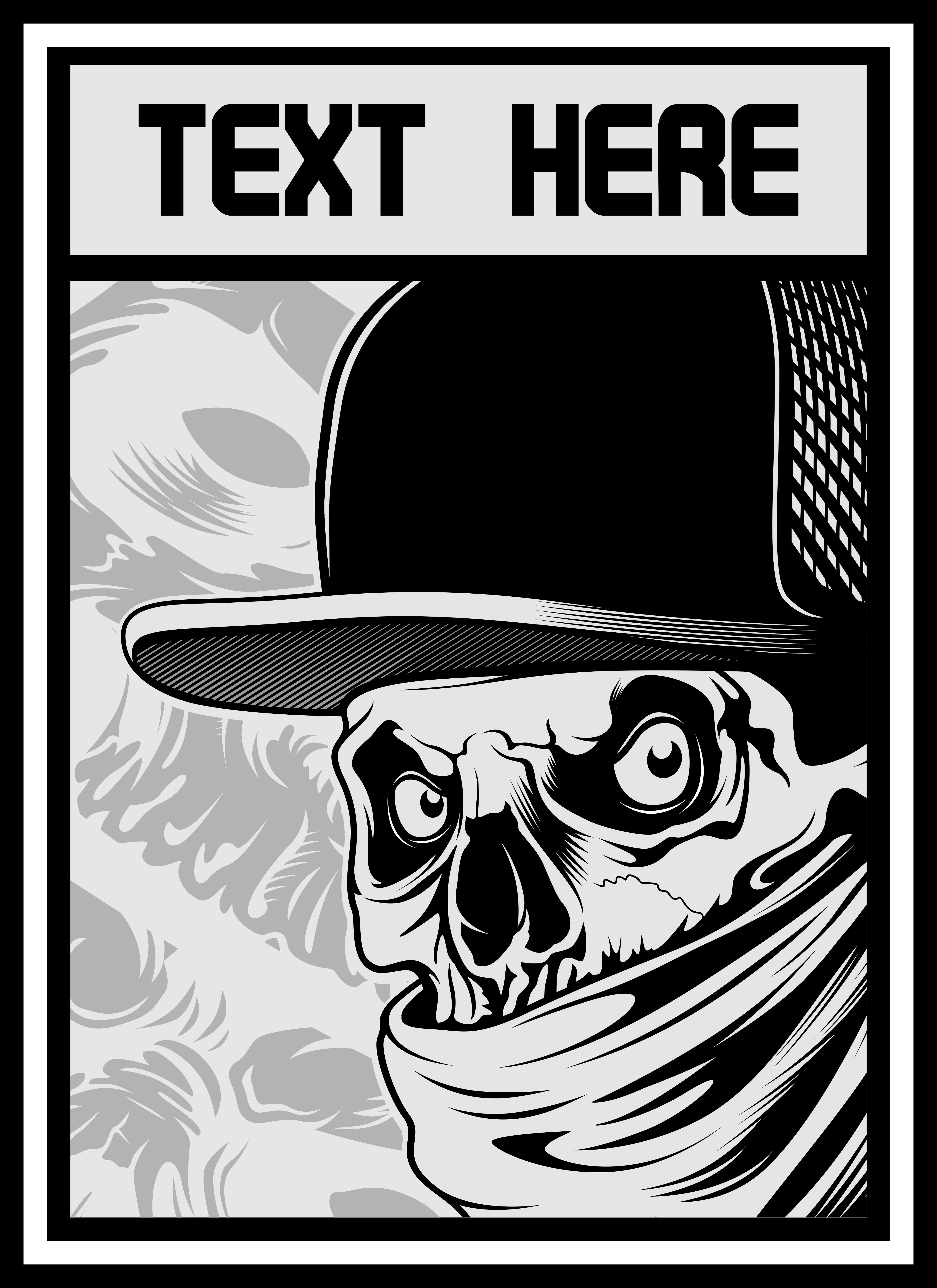 skull wearing hat and bandana 540675 - Download Free Vectors, Clipart