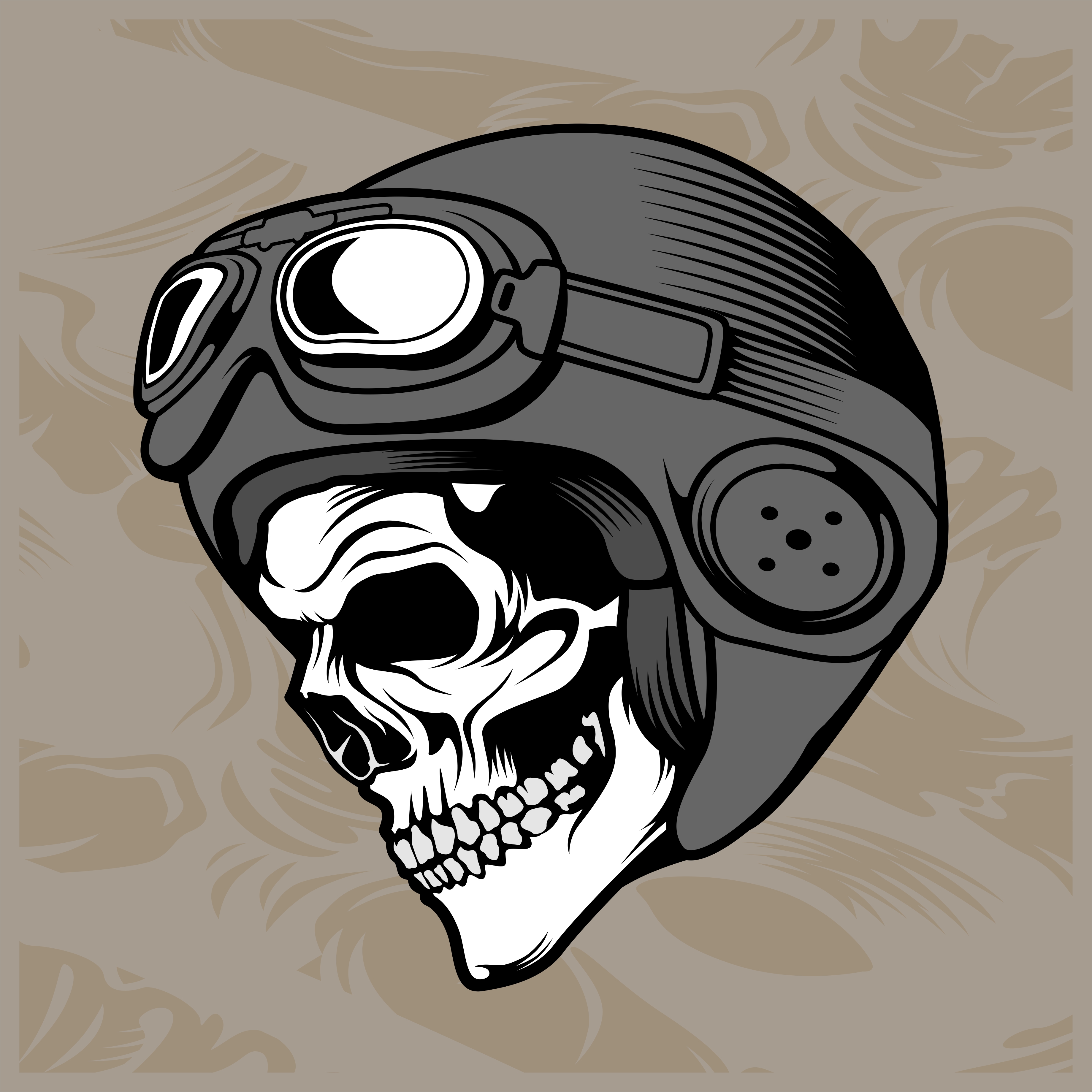 skull helmet hand drawing vector 540791 Vector Art at Vecteezy